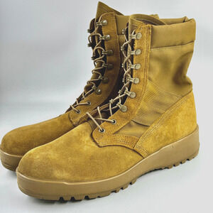 Army Issued Coyote Hot Weather Boots Men's Size 13N Tan SPE1C1-17-D-1004 EX Cond